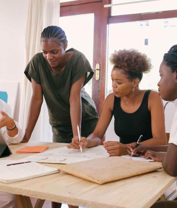 women at the meeting